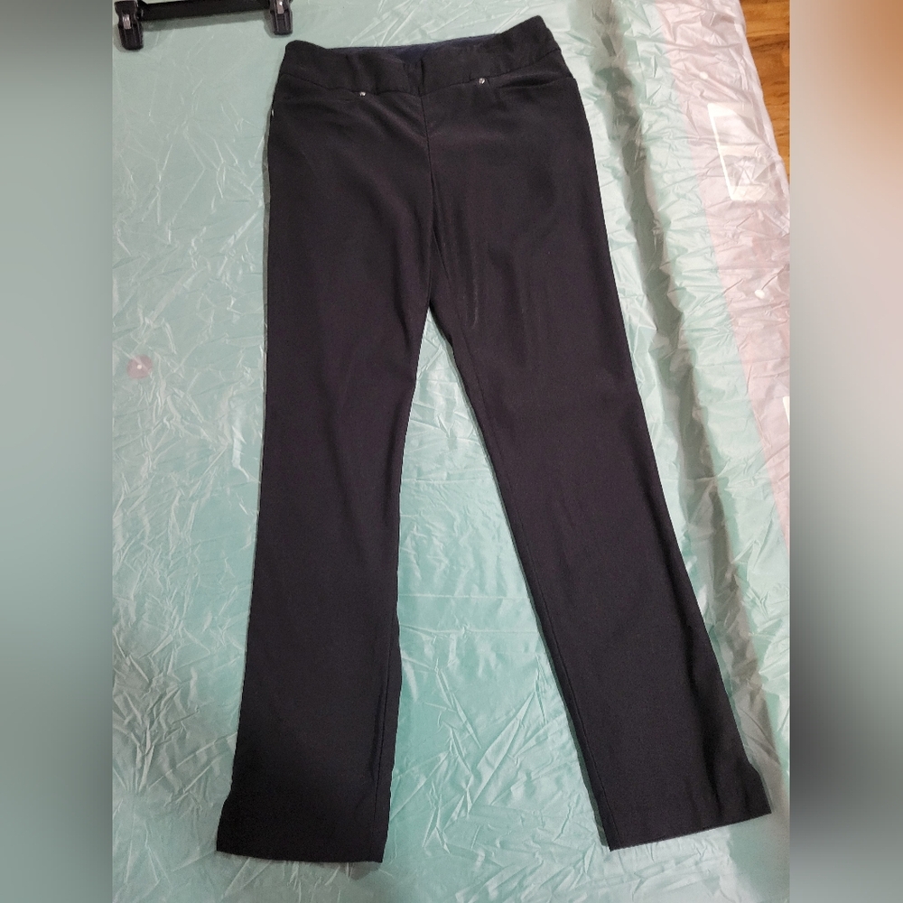 Black PGA tour pull on pants, Medium